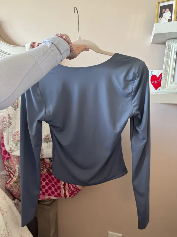 Long Sleeve Blue Top - Image 2