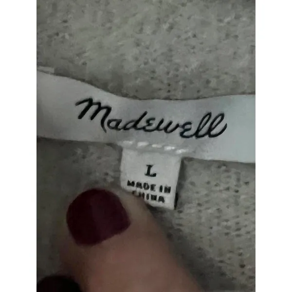 Madewell Cream Textured Knit Sweater - Image 4
