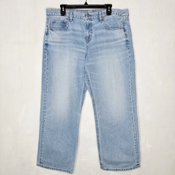 American Eagle Light Wash Straight Jeans - Image 2