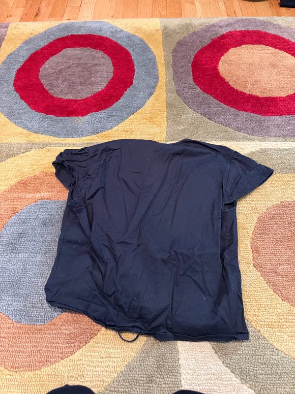 Brandy Melville / John Galt Black Open Front Tie Front Blouse Top Shirt One Size - Image 5