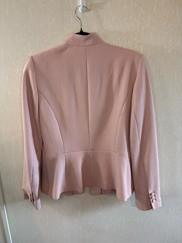 White House Black Market Blush Pink Fitted Blazer Jacket Size 6 - Image 3