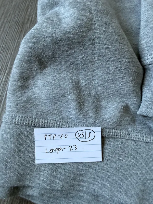 Nike Crewneck Sweatshirt Pullover Heather Gray White Size XS S - Image 9