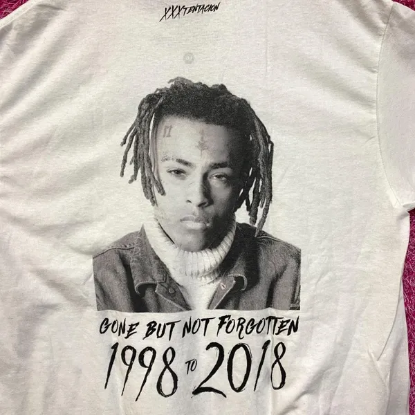 XXXTentacion Gone But Not Forgotten RIP Tribute Rap Tee L - Image 2