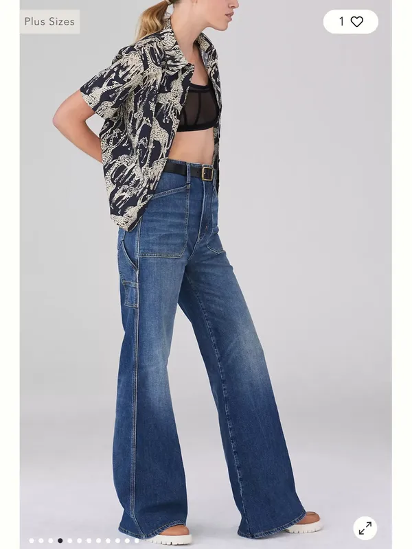 Anthropologie Pilcro The Carpenter Wide-Leg Jeans - 25 Waist - Image 2