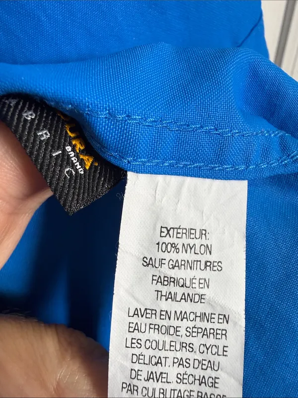 L.L. Bean Women’s Lightweight Blue Hooded Zip Front Jacket W2504 Sz XL - Image 6