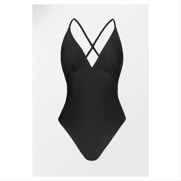 NWT Cupshe Kasey Black Cutout Back One Piece Swimsuit - Image 3