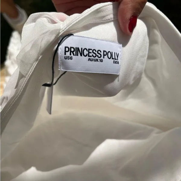 Princess Polly White Sleeveless Mini Dress - Image 4