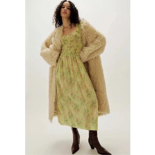 Free People Damson Madder Dainty Ethereal Cottage Raphaela Midi Dress 16 XL - Image 3