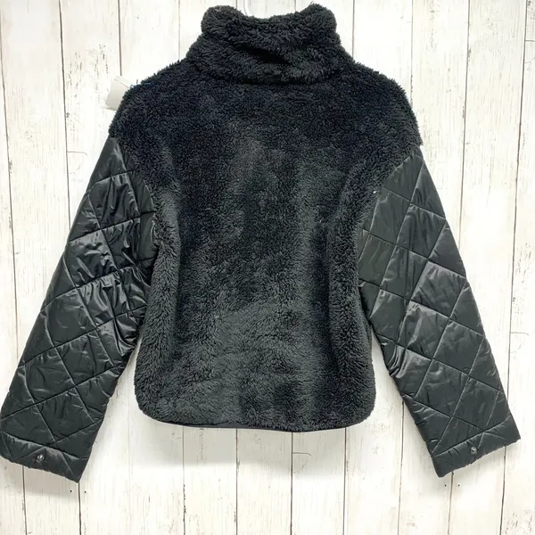 Joy Lab Jacket Women Size XS‎ Collared Sherpa Quilted Sleeve Full Zip Cropped - Image 7