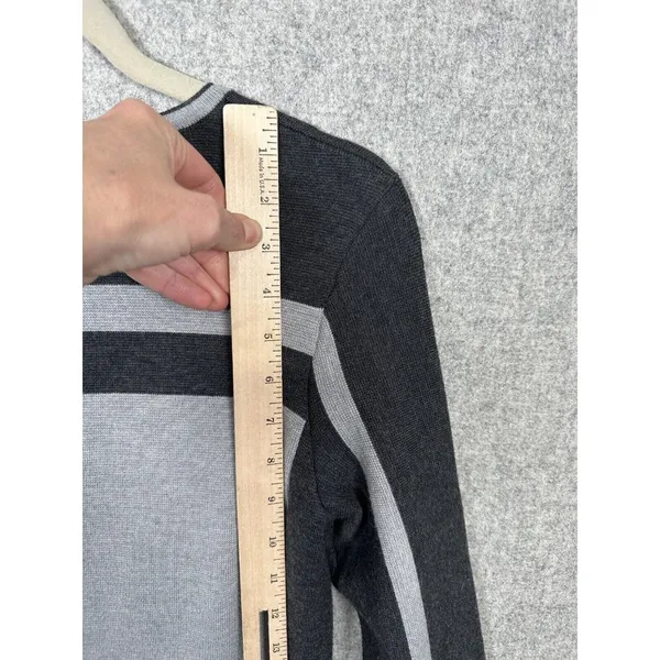Athleta Womens Small Heathered Gray Black Sweater Dress Casual Long‎ Sleeve - Image 5