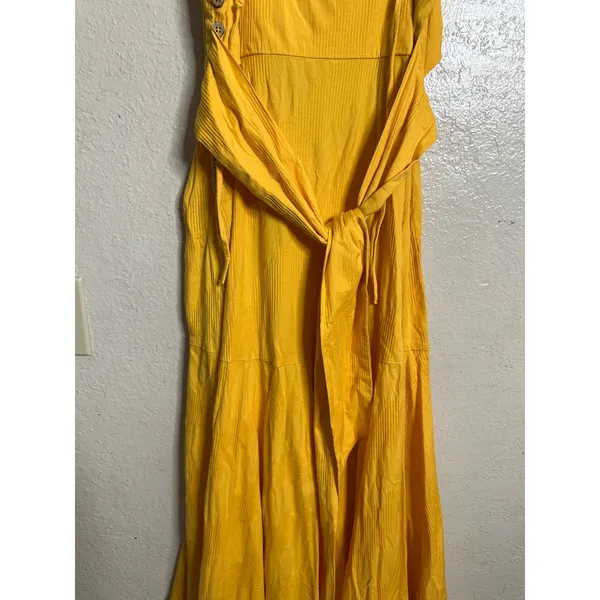 Free People Endless Summer Ready Midi Dress NWT Cutout Ruched Assymetrical M - Image 13