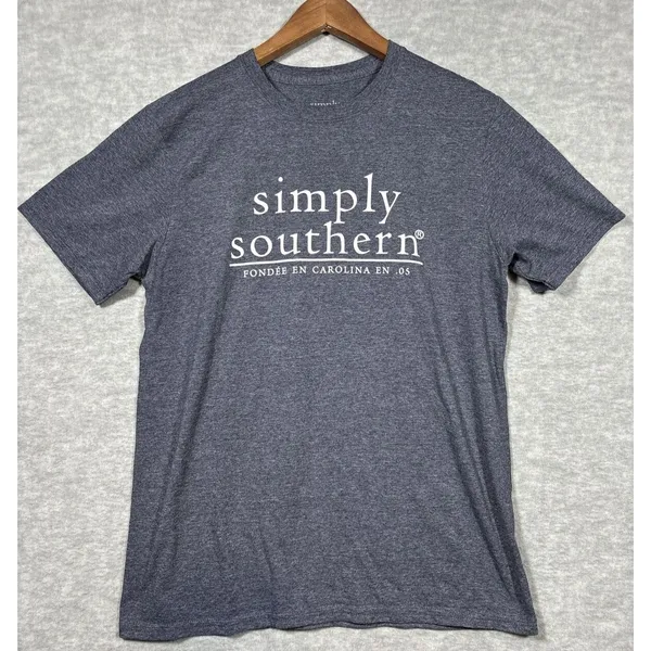 Simply Southern Women's T-shirt Tee Sz M Gray‎ Casual Grapefruit - Image 2