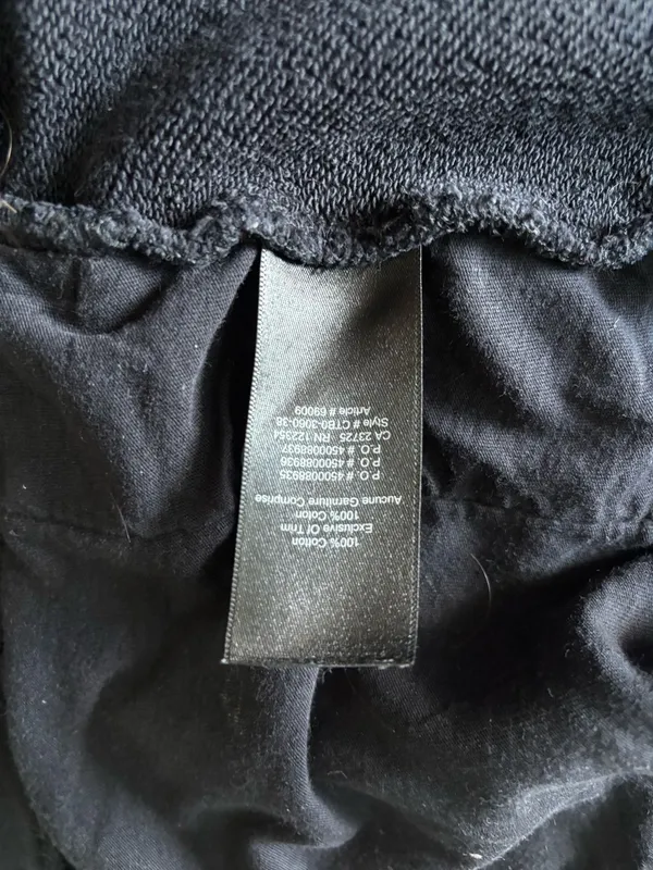 Black Zip Up Sweater with pockets Size M - Image 3