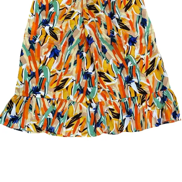 Women's Abstract Printed Midi Dress in Multi, Size M​ - Image 3