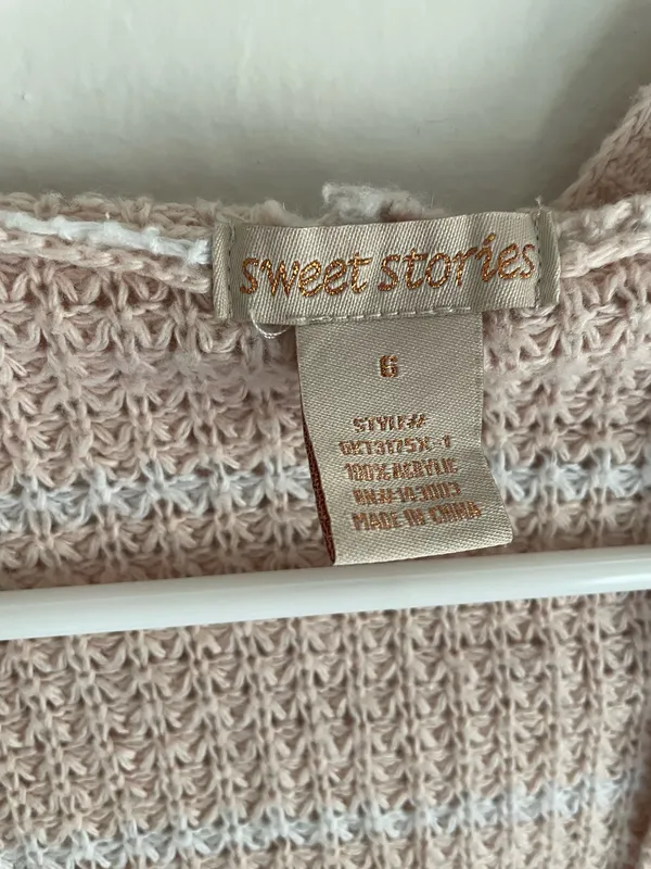 Knitted hooded cardigan sweater Pink - Image 3