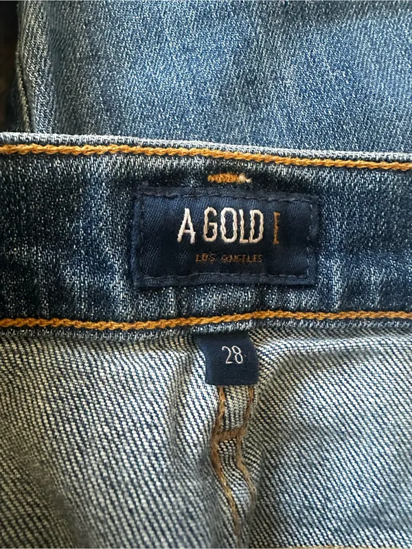 AGOLDE The Isabel Mid Rise Slim Fit Boyfriend Jeans Minimalist Casual Size 28 - Image 3