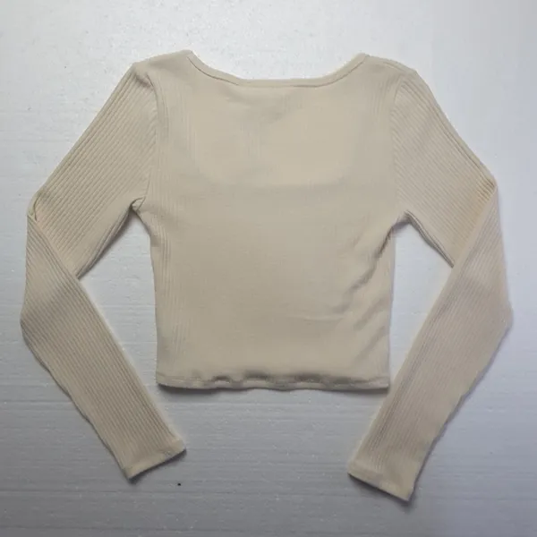 Roxy Women's Feelin Cozy Shirt in Parchment size M NWT $40 - Image 5