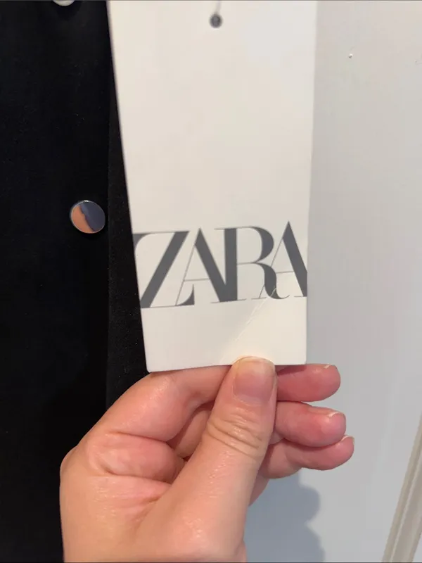Zara Black Mini Wrap Skort - Image 3