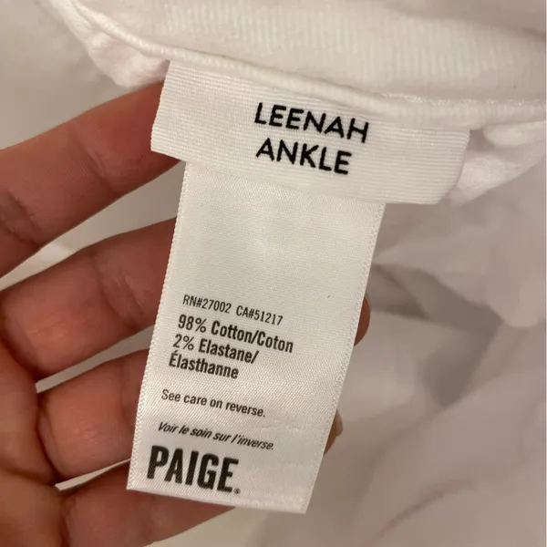 PAIGE Leenah Ankle White Women's Jeans - Image 8