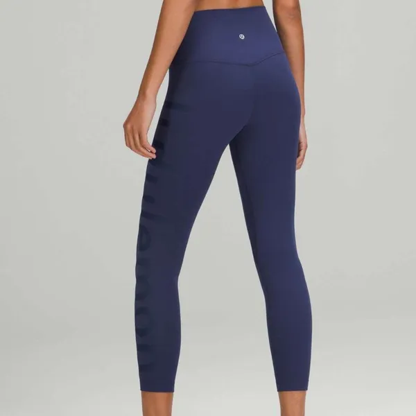 Lululemon Align Leggings 25" graphic pant womens Navy Blue (size 12) athleisure - Image 2