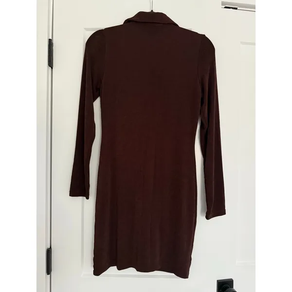 $60 New peppermayo Ring My Bell Mini Dress - Brown - size 4 - Image 6