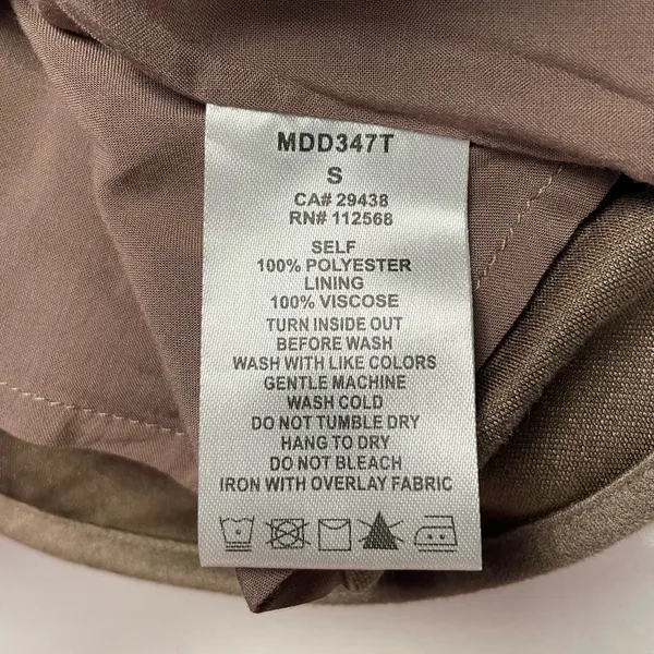 Miss‎ Me Vegan Suede Sleeveless Mini Shift Dress in Brown Size Small - Image 6