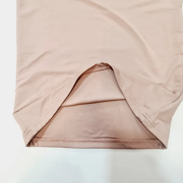 Superdown Yvonne Laced Back Midi Dress in Taupe - Image 3