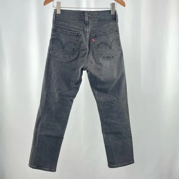 Levi's Wedgie Straight Fit Woman's Jeans in‎ Break A Leg Black Size 26 - Image 8