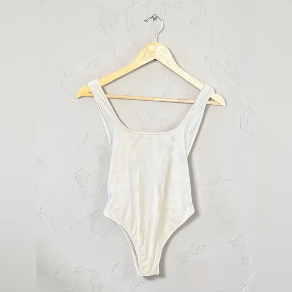 Aerie Shine Rib Birthday Scoop Cheekiest One Piece Swimsuit - Image 2