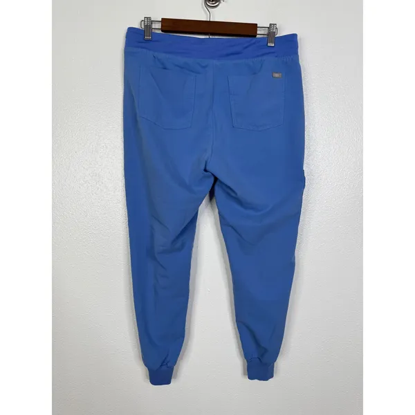 Figs Zamora Jogger Scrub Pants Blue Medium Petite W18SW2005P Cargo Yoga Waist‎ - Image 2