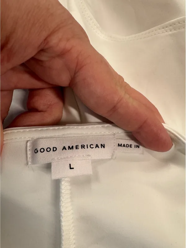 Good American White One Piece Bodysuit Size L NEW - Image 8
