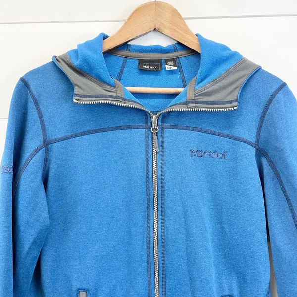 Marmot Khami Full Zip Jacket Womens Small Hooded Outdoor Layer Hiking Utility‎ - Image 4