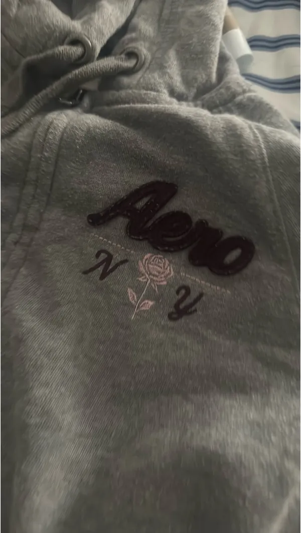 Aeropostale Zip-Up Hoodie Grey - Image 2