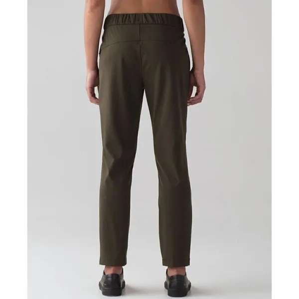 Lululemon On‎ The Fly Dark Olive Straight Leg Athletic Pants 4 - Image 2