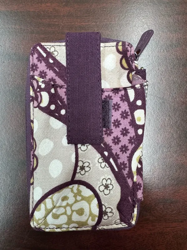 ThirtyOne Boutique Purple Paisley Printed Wristlet Wallet - Image 2