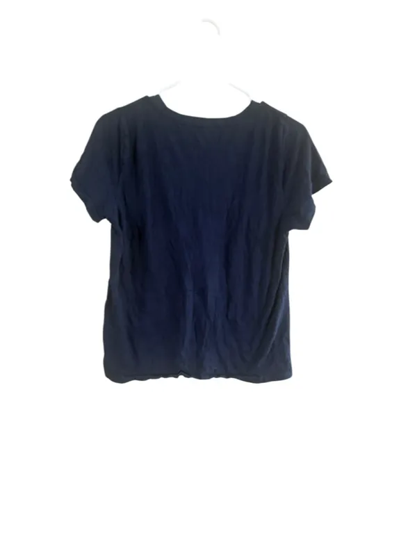 Women's J.Crew Navy Short Sleeve Pocket Tee Size M - Image 3