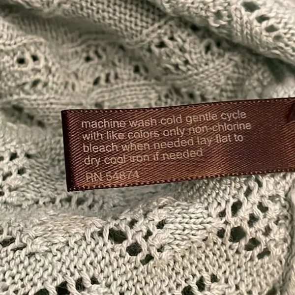 The Limited Mint Green Open Weave Knit Sweater Vest Womens Size Large Sleeveless - Image 9