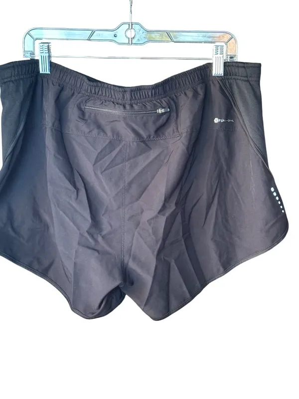 The North Face Size XL Womens Black FlashDry Running Shorts Back Zipper Pocket - Image 4