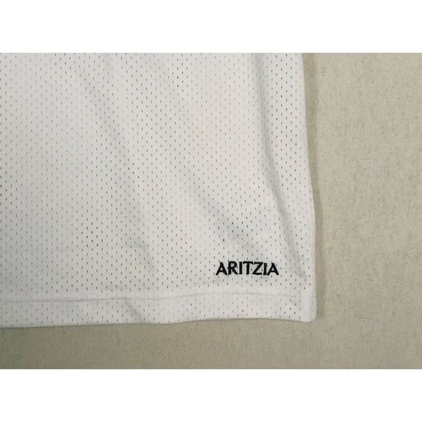 Aritzia Trading Jersey Mesh Crewneck Womens XXS White Sporty 90s Y2K Streetwear - Image 9