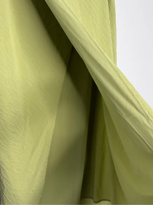 Abercrombie & Fitch Faux Wrap Maxi Skirt Size Small Light Green - Image 5