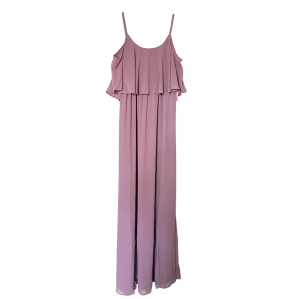 Show Me Your Mumu Strap Off Shoulder Maxi Dress Purple Size XS NEW - Image 3