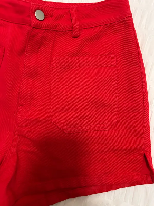 Vestique Red Shorts  - Image 3