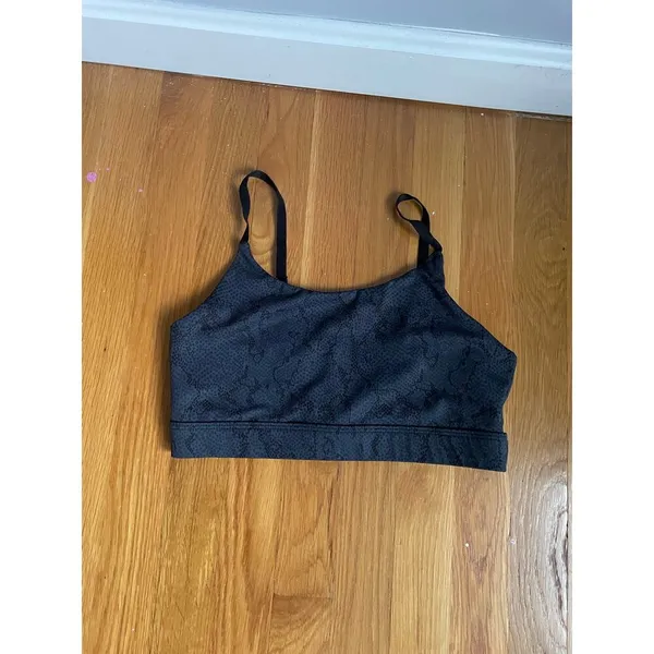ALLFENIX Navy Blue‎ Snakeskin Print Workout Set Yoga Pilates Barre size Medium - Image 4
