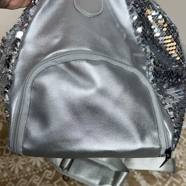 Silver Sequin Women's Bag - Image 4