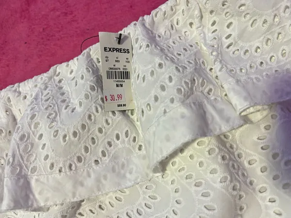 White Off-The-Shoulder Express Top - Image 2