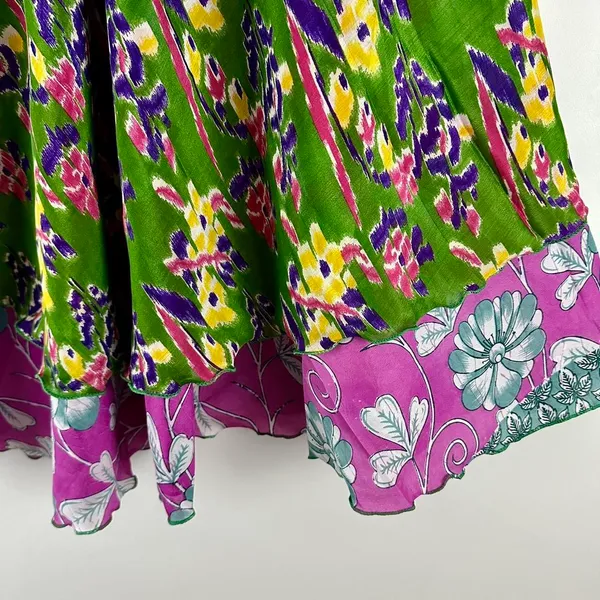 Reversible Maxi Wrap Skirt BINS615 Multiple - Image 3