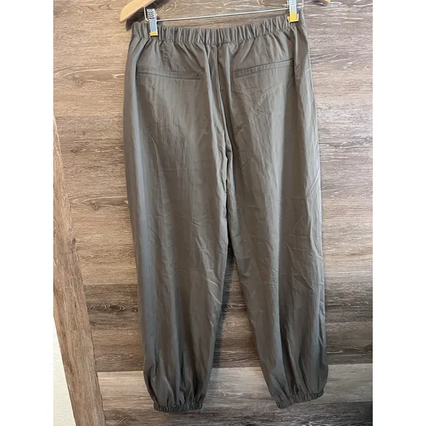 Zara Green Wide Leg Parachute Pants Women Small Balloon Cargo Style - Image 6