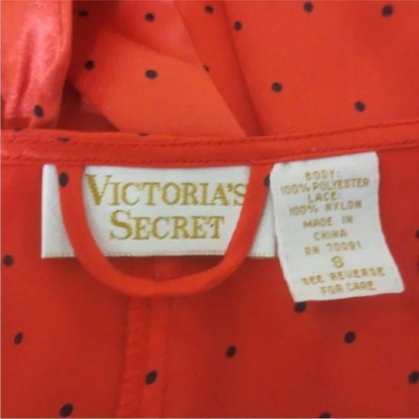Victoria’s Secret Vintage Gold Label Red Robe - Image 3
