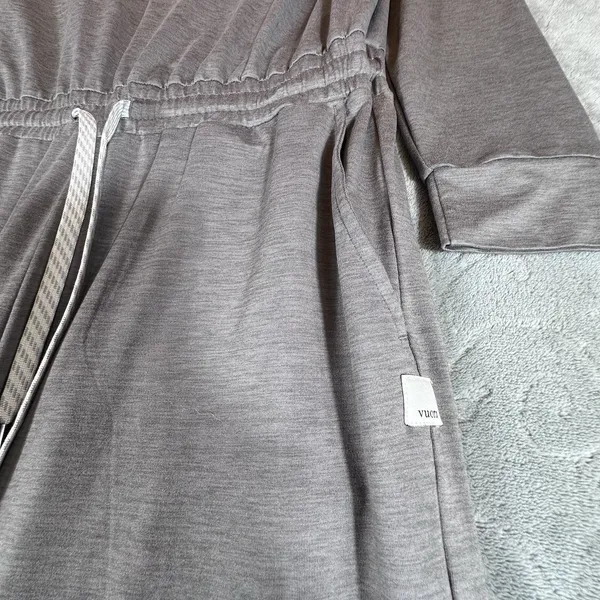 Vuori Lux Intentions Jumpsuit Smoke Heather Grey Womens Medium Travel Comfy - Image 9
