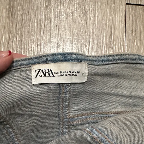 Zara Denim Bustier Top - Image 4